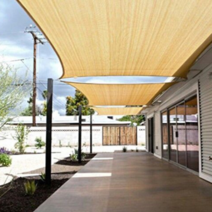 햇빛 차광막 야외 실외 그늘막 천막 햇빛가리개 정원 발코니 햇빛 차단막 햇빛차단, 베이지 5 m* 6 m(직사각형)