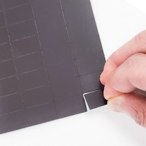 고무자석 강력 자석테이프 조각 자석 20 x 10mm (75P), 01 조각자석75조각(20X10mmX1T)1장, 1개