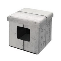 유로펫 디앤디 오토만- 화이트슬립 반려동물 반려견 반려묘 애완용품 하우스 집 숨숨집 고양이 소형견 접이식 휴대용