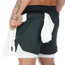 투인원 반바지 남자 냉장고 짐웨어 camo running shorts men 체육관 스포츠 2 in 1 빠른 건조 운동 훈련 체육관 피트니스 조깅 여름 남성 쿨바지