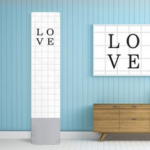 LG듀얼전용 스탠드형 에어컨커버/덮개 스판 먼지차단, 러블리베어