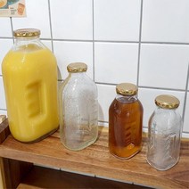 카페 식당 레트로감성 보리차 음료수 물병 쉐이커 보틀 밀폐용기 생수병, 180ml