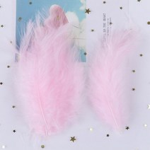 깃털 조명 장 스탠드 50Pcs 자연 터키 깃털 DIY 웨딩 의류 장식 쥬얼리 공예에 대 한 봉 제 액세서리 만들, 23 라이트 핑크
