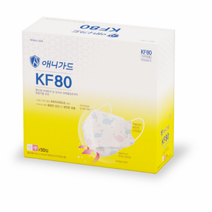 애니가드 꿈꾸는 고래 웰빙 황사 마스크 뉴 프리미엄 소형 KF80, 혼합색상, 400개, 1개입