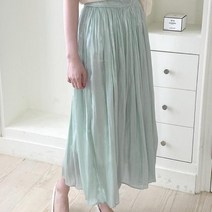 셀러허브 여성패션 [VY] 여자 후레아 에이라인 살랑살랑 SS 롱스커트