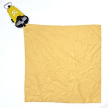 휴대용 캠팩 타월 초소형 극세사 골프공 타올 등산용 땀닦는 수건 인쇄 판촉 기념, 노랑