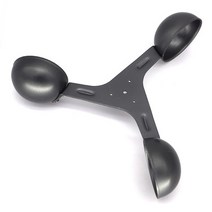 타워 풍속계 크레인 탐색 농업 기상 악기 알루미늄 합금 하우징 세 컵, 09 Black-no base