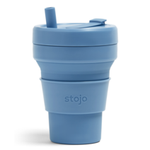 스토조 접이식 포켓 텀블러 16oz 473ml 20종 (스타벅스 그란데 사이즈) Stojo, 스틸