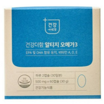 함소아제약 건강더함 알티지오메가3 (30일분), 60정, 6박스