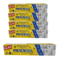 글래드 프레스앤씰 매직랩 윈터에디션 (12.3m X 30cm), 5개