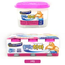 DMG_마켓1092물먹는하마 옷장용 3개입 습기제거제 장마철 섬유탈취제 옷장제습제 탈취제SIWOLAE_마켓1029, ☆민일☆, ☆민일☆