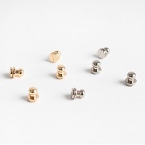 솔트레지 가방 나사 장식 부자재 4color [4 5 6 8mm 솔트리지 가죽 공예 부자재 재료 단추 버클], 실버, 1개