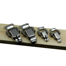 스프링 버클 캐비넷 DIY 가방 가구 상자 제작 수리 교체 부속 부자재 클램프 클럼프 걸고리 잠금장치 경첩 달기 스텐 매미고리 대형 민자, 잠금형