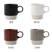 일본 머그컵 머그잔 야먀카 스택머그 S 차마시기 겨울철 선물, 그레이