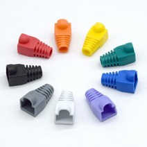 티테크 RJ-45 통부트 덮개형 보호캡/TC-BOOT/6파이 사용가능/부트 덮개형/RJ45 커넥터와 랜케이블 연결 부분을 보호/케이블 꺽임및 커넥터 파손을 방지, 검정