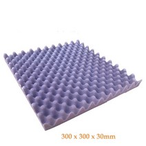 13pcs 50x50cm 스튜디오 음향 방음 폼 블랙 방음 보호 흡음면 소음 스폰지, 보라색 300x300x30mm, 1개