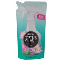 [살균 99.9%] 샤프란케어 꽃담초 섬유탈취제 연꽃향 리필 320ml, 1개