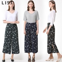 [리스트(LIST)] 야자수 프린트 와이드 팬츠 (택가격108000원)