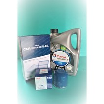 K-3 가솔린 토탈퀘츠7000 5W30 (4L) 카월드 오일필터26300-35505+에어필터28113-3X000+엔진오일교환 3종세트(K-3/더뉴K-3가솔린차량)*무료배송*