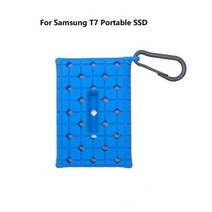 휴대용 SSD PSSD 슬리브 스킨 하드 디스크 드라이브 보호 커버 Anti-fall 실리콘 케이스 삼성 호환 T7 터치, T7 Blue, T7 Blue