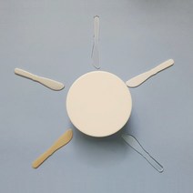 플로르 미니 스파츌라 투명 백색 원색 골드 실버, 1개