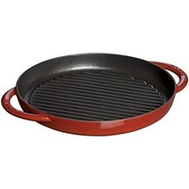 스토우브(staub) pure grill round cast iron hollow pot 26cm cherry 미국직구, 둥근