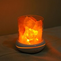 히말라야 암염 램프 옥받침 소금 무드 등 usb crystal light natural led 공기 청정기 크리에이터 실내 따뜻한 조명 테이블 침실 용암, 01