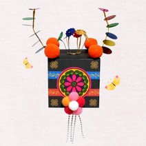 전통의상 만들기재료 족두리만들기 DIY 유아미술교재 4세홈스쿨 수업용 설날놀이