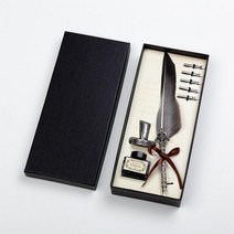 깃펜 깃털펜 캘리그라피 해리포터깃털펜 딥펜 만년필, 3-깃펜-레드, 3-깃펜-레드