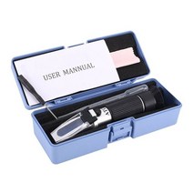 Refractometer 0~32% Optical Sugar Food Beverages Drink Juice ATC Content Meter Tool Test Handheld Me, 01 Black