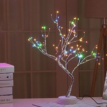 특이한 무드등 아크릴 무드등 LED 나무 조명 벚꽃 조명 테이블 램프 집 실내 침실 웨딩 파티 바 장식용 야간 조명, 01 changeable