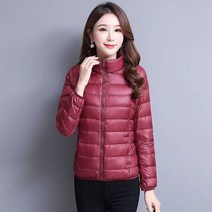 어썸웨어 여성 오리털 자켓 덕다운 경량 범버 패딩