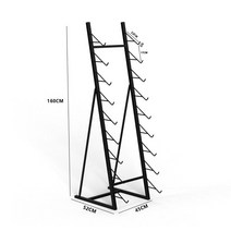 스케이트보드 롱보드 스노우보드 숏보드 데크 전시대 진열대 거치대, 블랙9단(9개보관가능)(52x45x160CM)