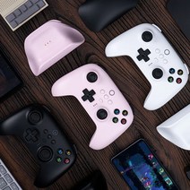 8bitdo 얼티밋 컨트롤러 블루투스 조이패드 얼티메이트 2.4G버전 NS버전 게임패드 충전독 포함, NS버전화이트