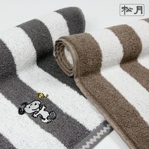 송월타월 [송월타올] 스누피 멜로우 스트라이프 1매 세면타월 기념수건 답례품, 골고루(랜덤)