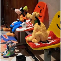 [2인 3인 4인 5인] DIY 원하는 색상과 순서를 고를 수 있는 주문제작 의자 쇼핑몰 카페 매장 대기의자 감성의자, 6.웃는 얼굴 스티커가 있는 2인용