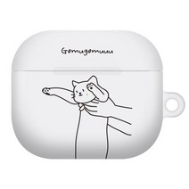 유니온바이닐 에어팟 프로 하드 케이스, 고무고무 고무냥이, 에어팟프로