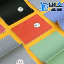 스티치 노트 두꺼운 디자인 공책 줄노트 모눈 무지, 라인 크림