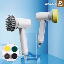 샤오미 XIAODA 다기능 멀티 전동 청소솔 욕실 청소기 싱크대 세척솔 XL-DDQJS01, 화이트, 1개
