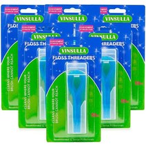 교정기 브릿지 및 임플란트용 치실 스레더 300개 (6개 팩), 6Pack-300pcs