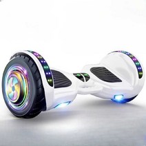 스마트 LED 전기 성인용 조명 보드 투휠 전동 호버, 상세 페이지 참고, 전동횔 10in  - 화이트 (충격흡수)