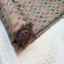 대폭 부드러운 단면 자가드 가방지 에코 2컬러, 브라운