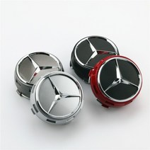 벤츠 AMG 돌출 순정타입 휠캡 휠커버 60mm 75mm GLS CLS, 11.삼각별 무광그레이(75mm), 1개