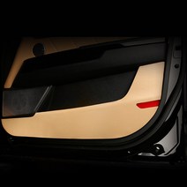 모하비 더마스터 기스방지 도어 킥커버 기어사이드 안전밸트커버 글로브박스 커버, 07_트렁크패널 3P, 카본가죽