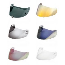 HJC 홍진 헬멧 i40 전용 투명 스모그 칼라 쉴드 XD-15, 쉴드+기어판, 실버