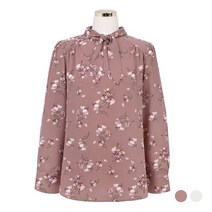 클라비스 플라워 변형 타이 블라우스 (2colors) CVBWA4905M