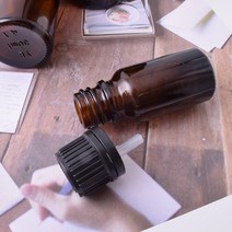 [캔들이케아] 아로마 드로퍼 공병 갈색 에센스 유리병, 1개, 30ml