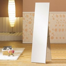 우드웰 스탠드형 패션 전신거울 400 x 1560 mm, 워시