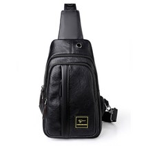 슬링 슬링가방 슬링숄더백 럭셔리 대형 숄더백 남성용 가죽 크로스 오토바이가방 여행 방수 피노 가죽가방 홀스터 패션 남성비즈니스2021 캥거루 브랜드 팩 남 크로스 바디바디가방, 검은색