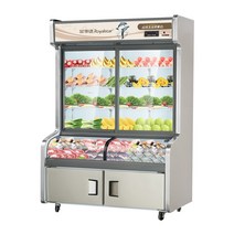 업소용 디스플레이 캐비닛 진열장 쇼케이스 신선유지, 1.4m 이중 온도 캐비닛 이중 압축기